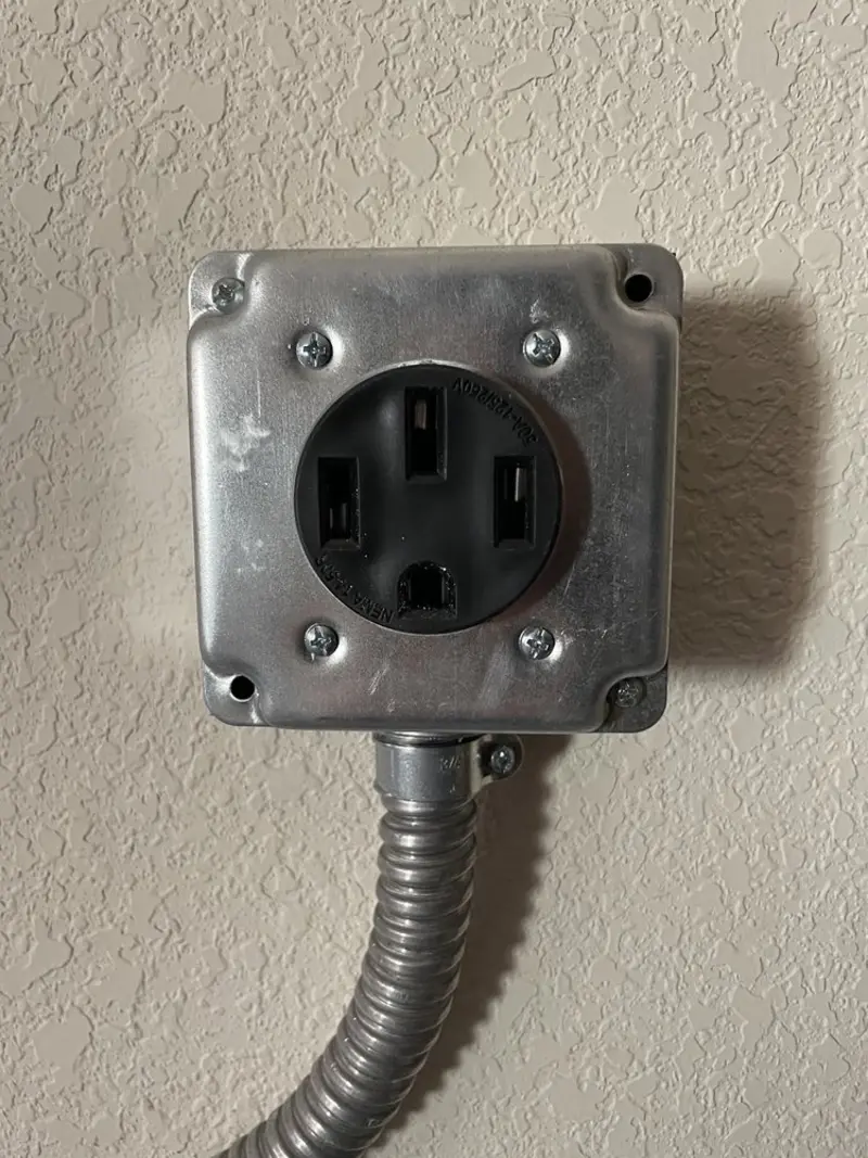 NEMA 14-50 outlet installed for Electrical Panel Upgrade in Westwood